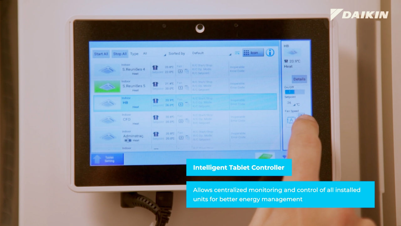 Réduction des coûts énergétiques avec le système Intelligent Touch Manager de Daikin